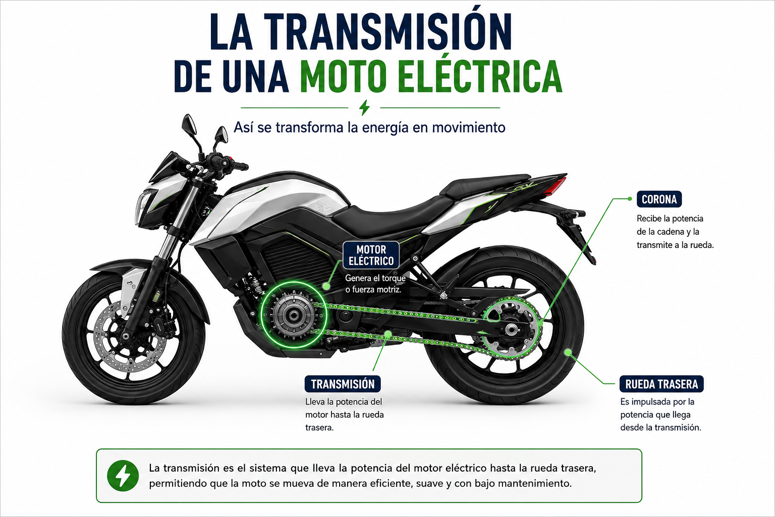 TRANSMISIÓN MOTO ELECTRICA