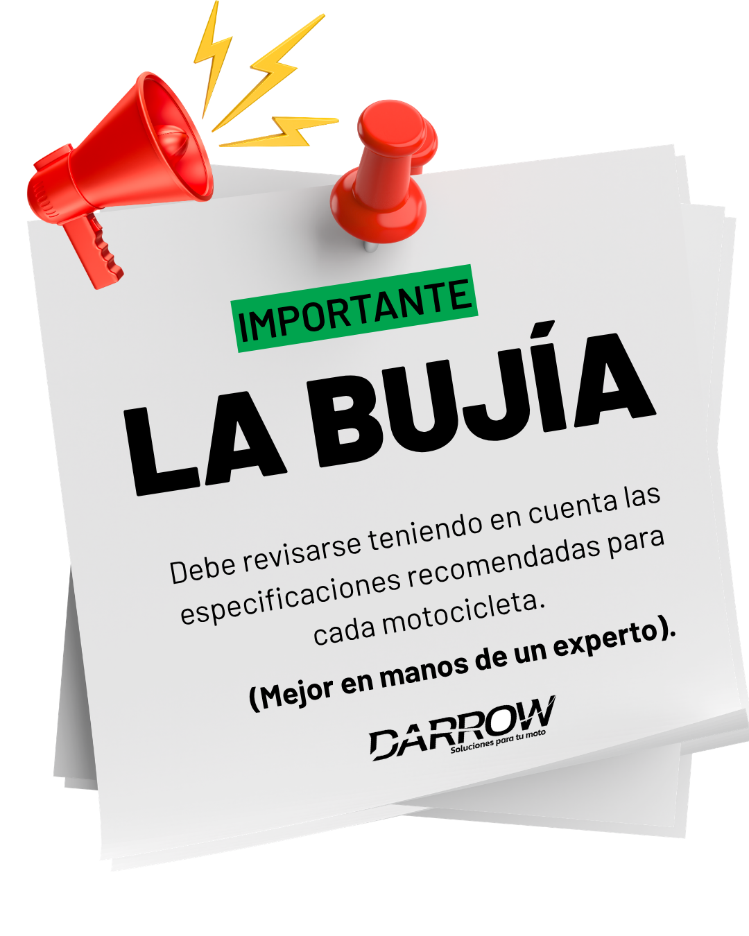 IMPORTANTE BUJÍA