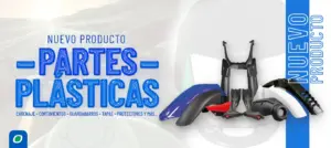 Partes plásticas de una moto